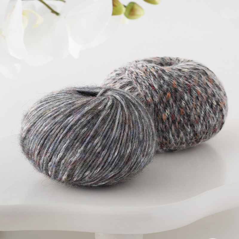 Chuancai Fancy Sprayed Yarn Wool Group Coarse Wool Hand-knitted diy Scarf Sweater Segment Dye Hand-mixed Wool