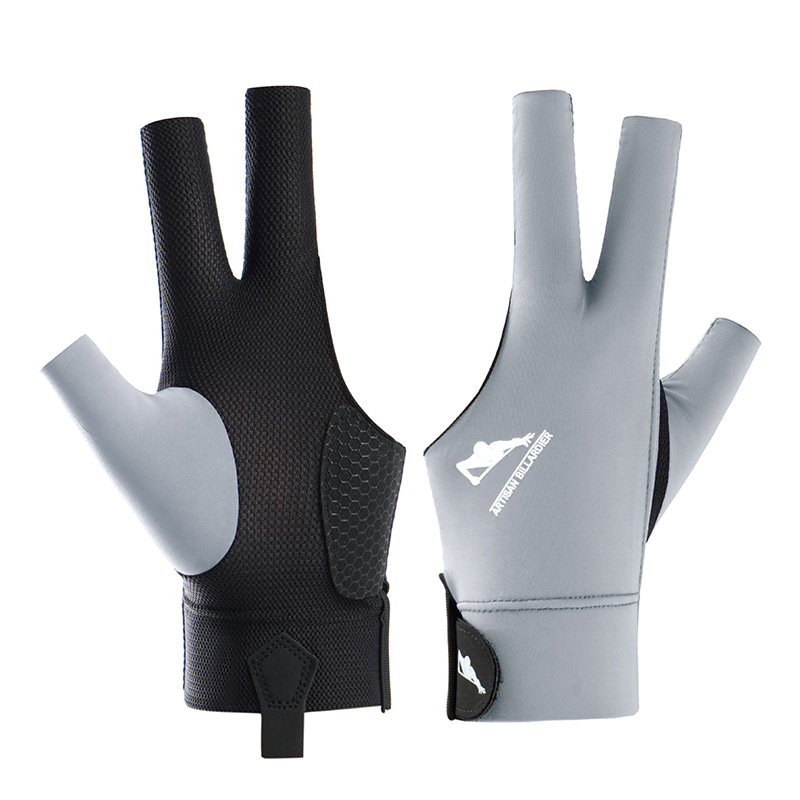 Picture of Billiards gloves single-piece thin 3-finger exposed breathable non-slip wear-resistant snooker table tennis gloves supplies men