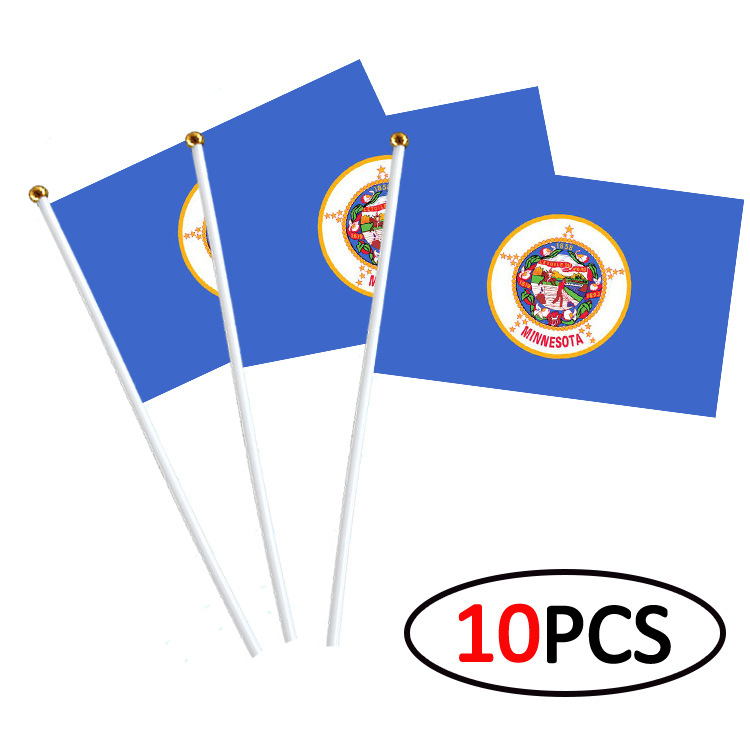 AliExpress Amazon US state flag Minnesota Minnesota hand waving flag 10/pack