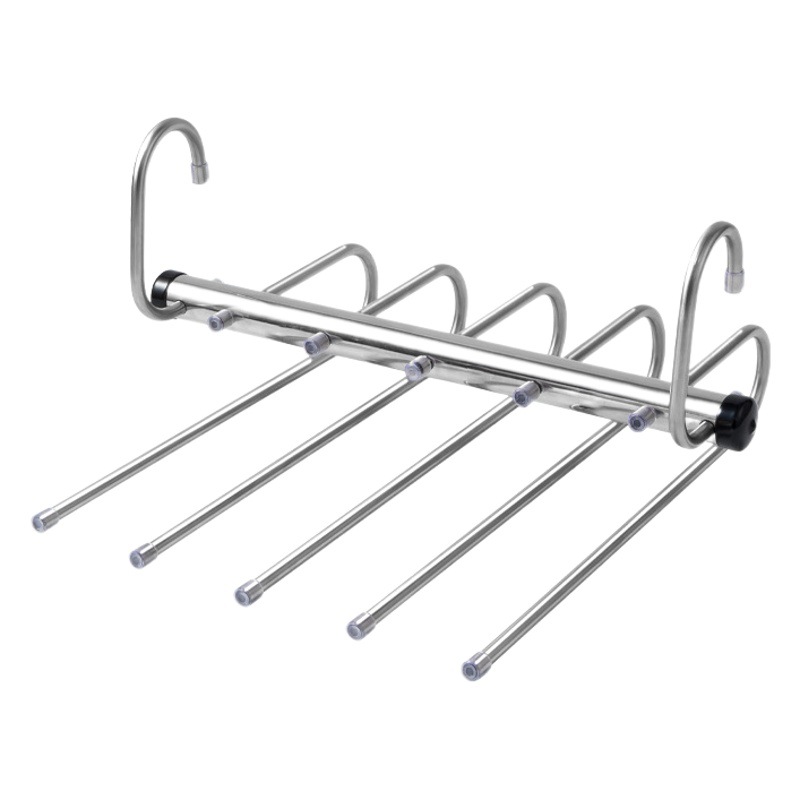 Picture of Telescopic Folding Multi-Functional Multi-Layer Pants Rack Pants Hanger Household Magic Pants Clip Wardrobe Storage Artifact Pants Hanger