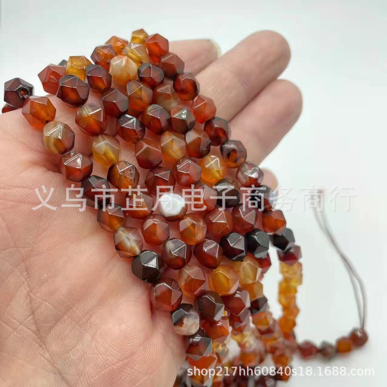 Picture of Factory direct new variety of natural stone diamond cut diy handmade loose beads bracelet jewelry accessories materials