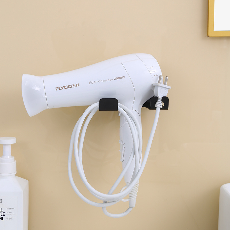 Hair Dryer rack non-perforated toilet wall-mounted hair dryer bracket bathroom RAM storage rack