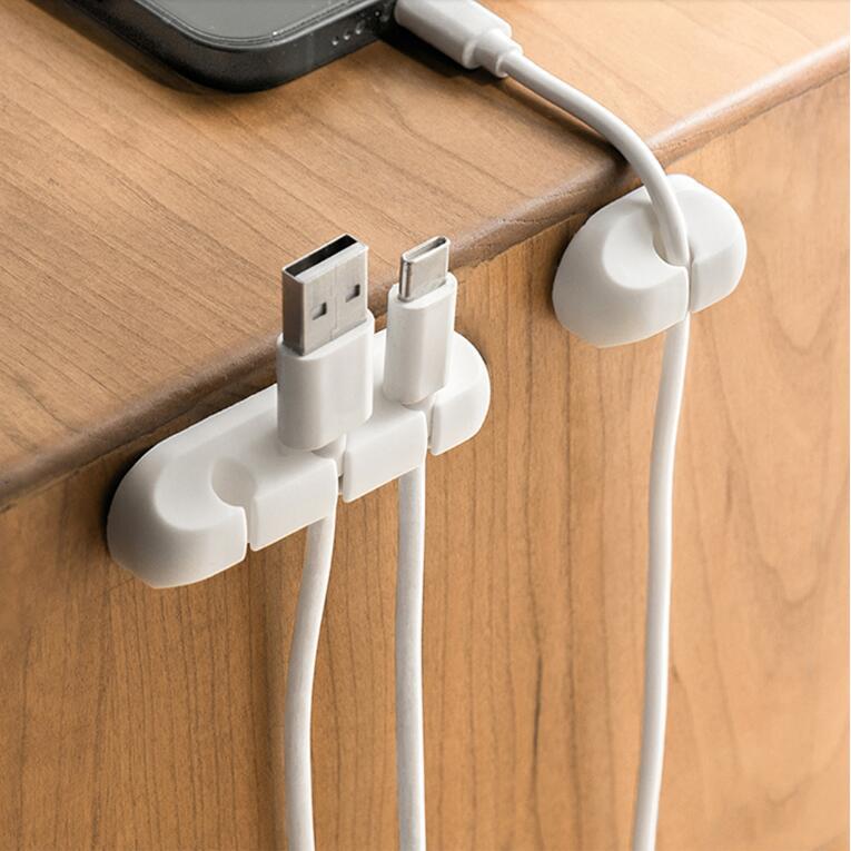 Picture of Desktop Cable Organizer Data Cable Organizer Holder Storage Charging Cable Organizer Cable Collection Buckle Holder