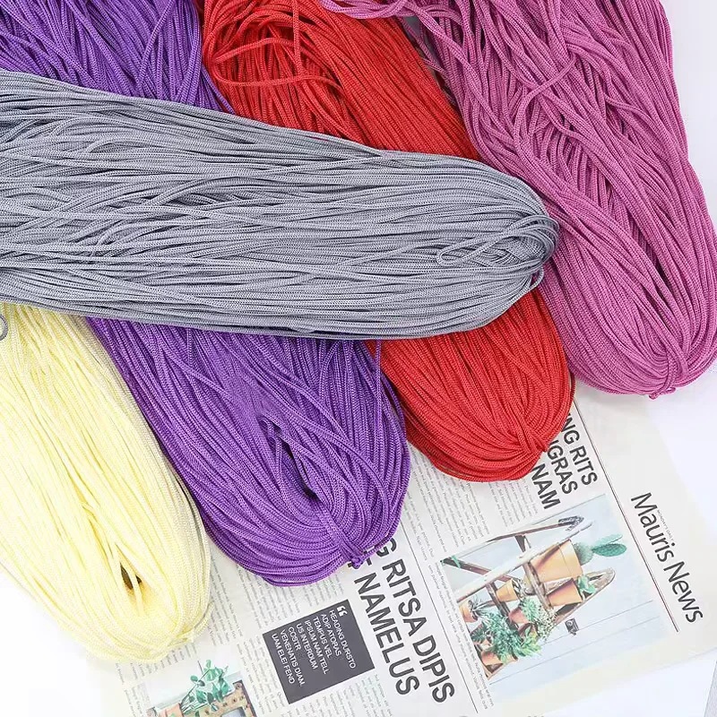 Light Body Thick Ice Silk Polypropylene Silk Braided Sun Hat Summer Sun Hat Braided Line Crochet Cushion Wool