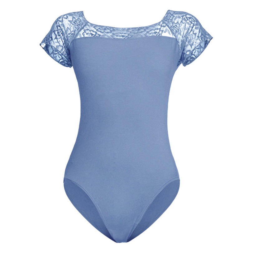 Adult Ballet Dance Costume Body Practice Clothes Lace Dance Short-sleeved Clothes Gymnastics Foundation Training Practice Clothes suit
