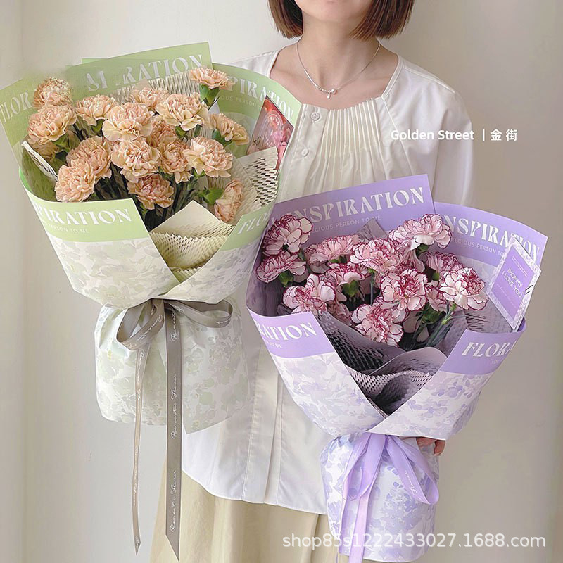 Zhuo Xian Poetry Flower Sea Wrap Flower Paper Newspaper Flower Wrap Paper Flower Wrap Material Flower Shop Flower Wrap Paper