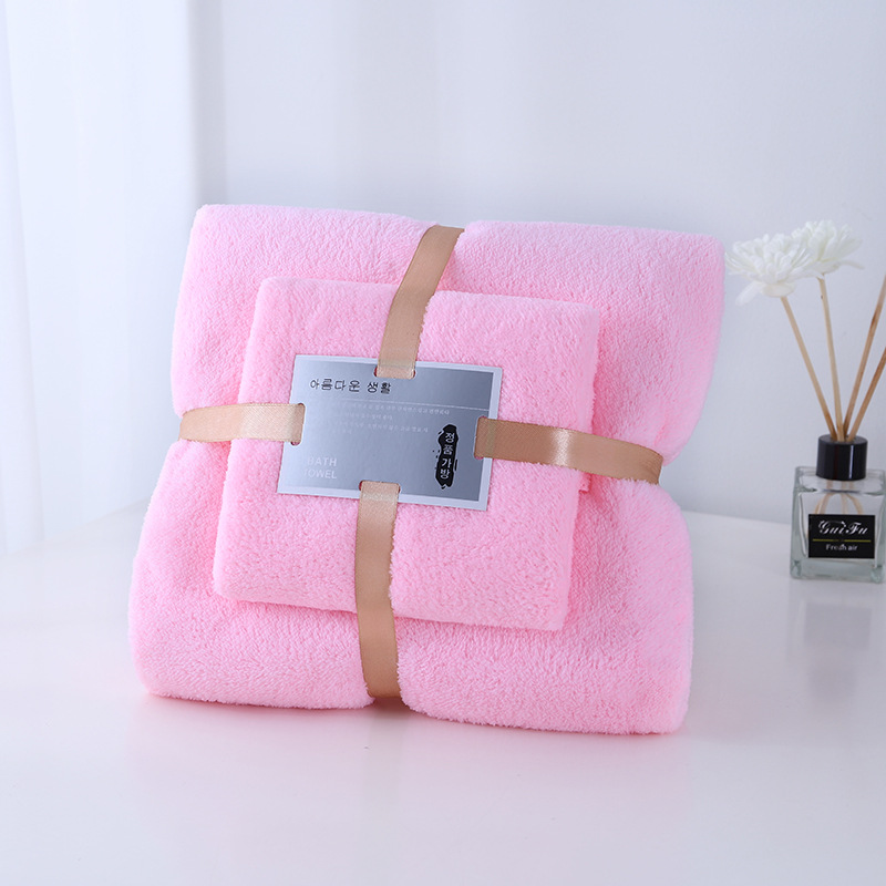 Picture of Towel and Bath Towel Set, Absorbent, Quick-Drying, Face Wash and Bath Gift, Wedding Souvenir, Wholesale, Soft and Skin-Friendly