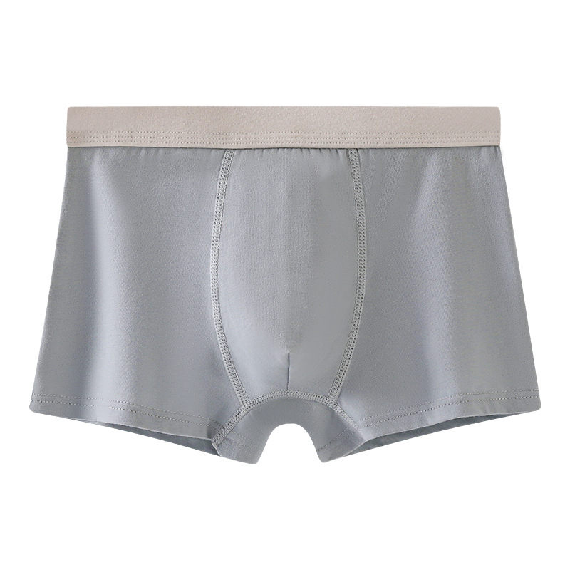 Picture of Boys' underwear boxer pure cotton youth solid color sports children's underwear male students Middle and big children antibacterial