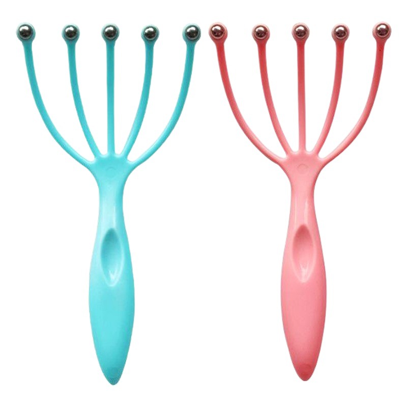 Head Massager with Massage Claws and Rolling Balls for Manual Scalp Massage, Good for Soothing Meridians