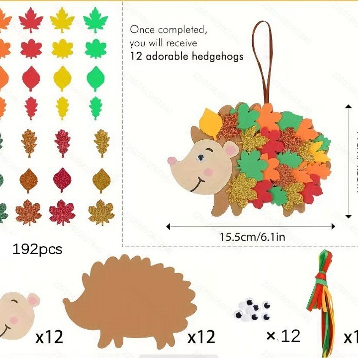 Picture of Autumn Theme DIY Decorative Craft Set Children's Gift Thanksgiving Halloween Art Decorative Pendant