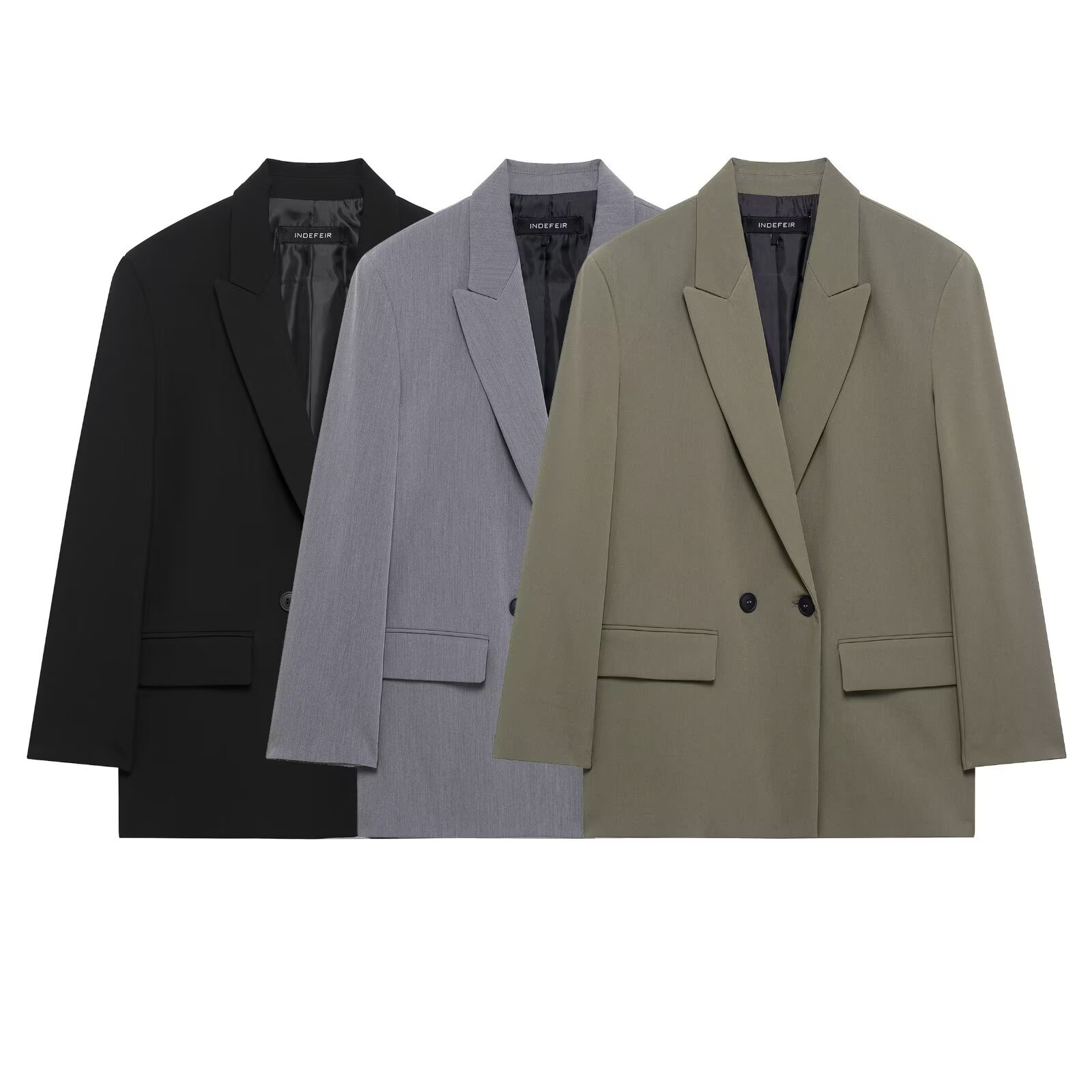 ZA cross-border women's clothing wholesale European and American style spring and autumn lapel double-breasted temperament Joker suit jacket 8769901