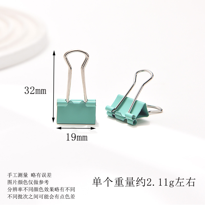 Picture of Cross-Border special color long tail clip small fresh dovetail clip hand account clip 32MM 25MM 19mm reverse tail clip wholesale