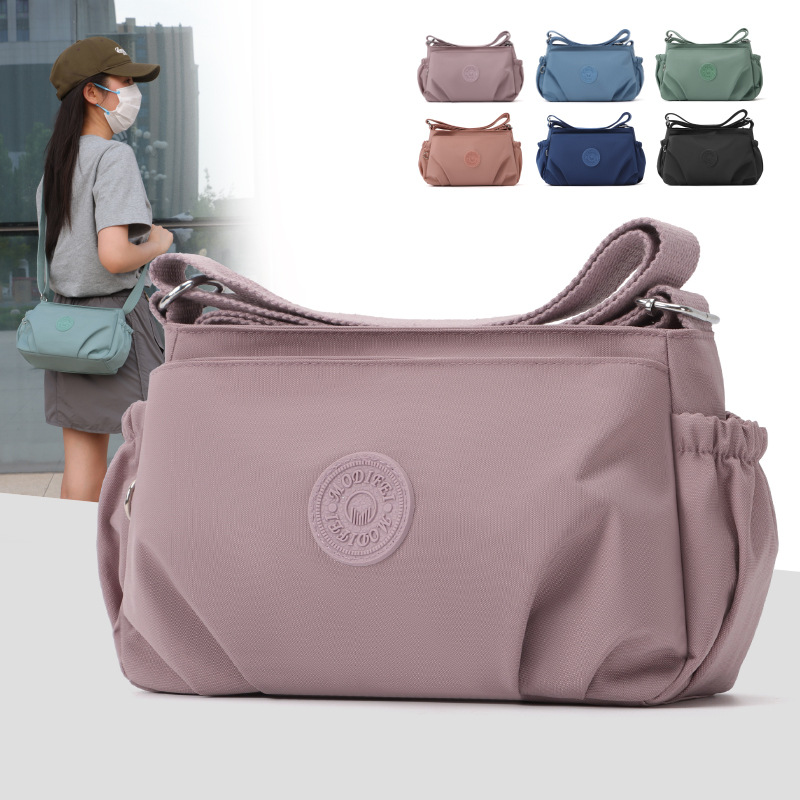 Cross-border Foreign Trade Fashion Large Capacity Crossbody Bag Trendy All-match Waterproof Nylon Cloth Tote Bag Women's Simple Shoulder Bag