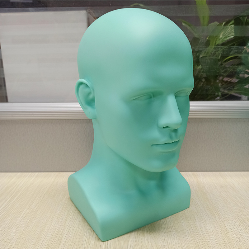 Picture of Wig Model Head Display Hat VR Glasses Men's Dummy Head Shopping Mall Shelf Swimming Goggles Display Model Head Model