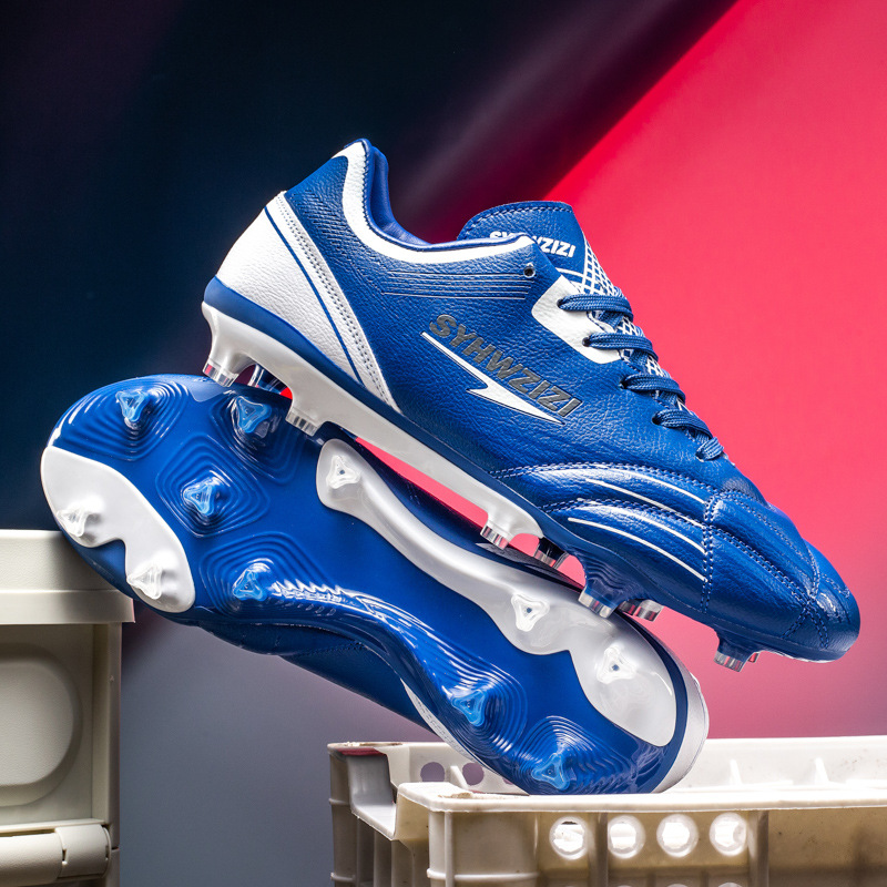 Cross-Border Large Size Football Shoes for Men and Women with Long Broken Spikes for Artificial Ground Primary and Secondary School Students Competition Training Shoes Youth Sports Shoes