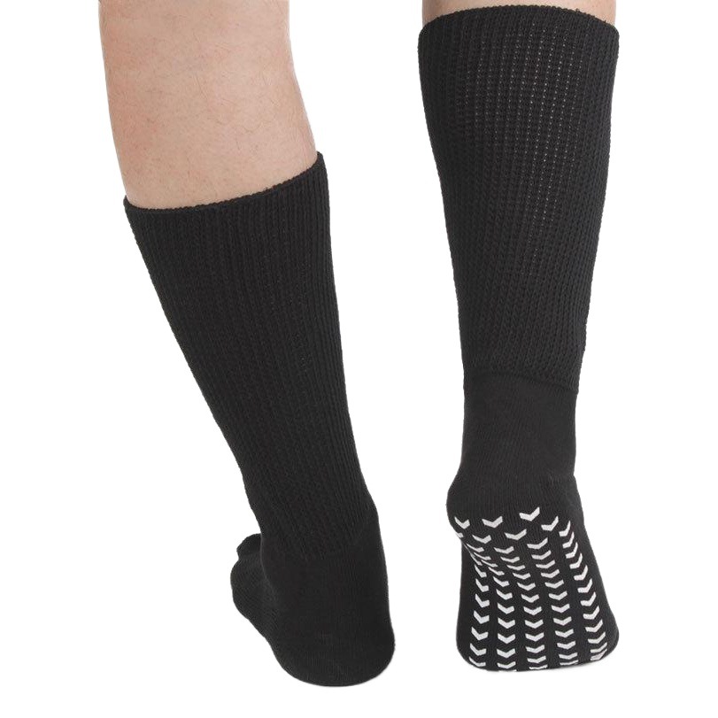 Special Terry Cotton Socks for Diabetics, Postoperative Care Loose Socks, Sweat-Absorbent, Deodorant, Antibacterial Calf Socks, Socks Confinement Socks