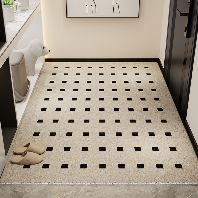 Picture of Light Luxury High-end Door Floor Mat Dirt-resistant Wear-resistant Anti-slip Mat Household Tailable Mud Scraping Silk Ring Floor Mat
