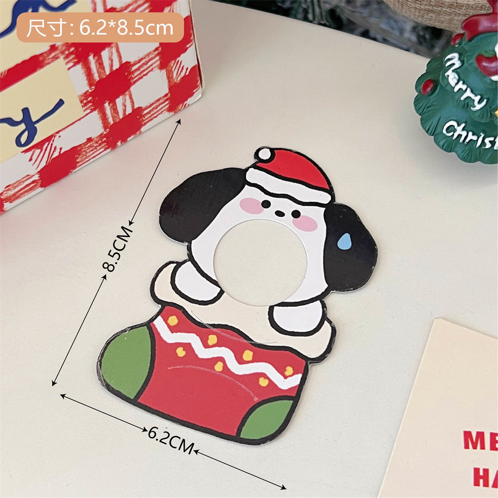 Picture of Tengyi original Christmas lollipop cardboard card blessing greeting card children's candy gift packaging decoration card