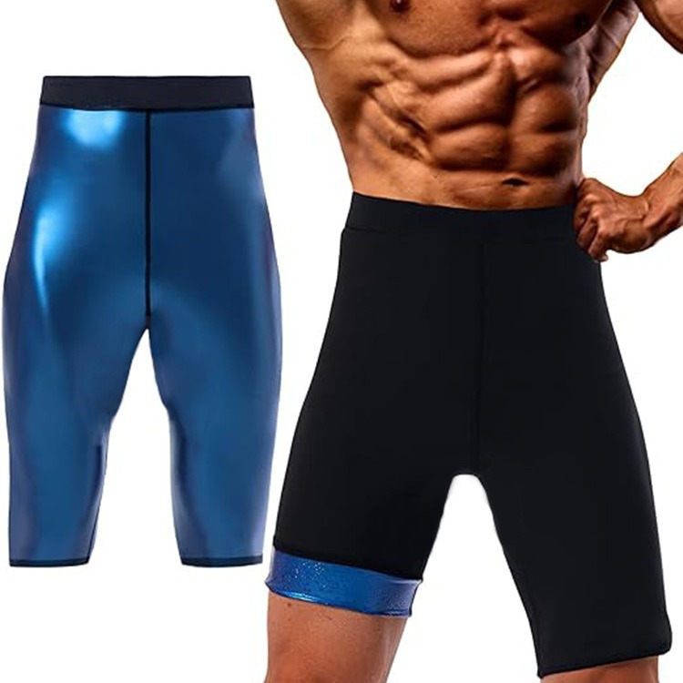 Amazon Cross-border Men's Sports Fitness Sweat Pants Belly-closed Plastic Waist High Elastic Tight Pants Spring and Autumn Sports Body-fit Pants