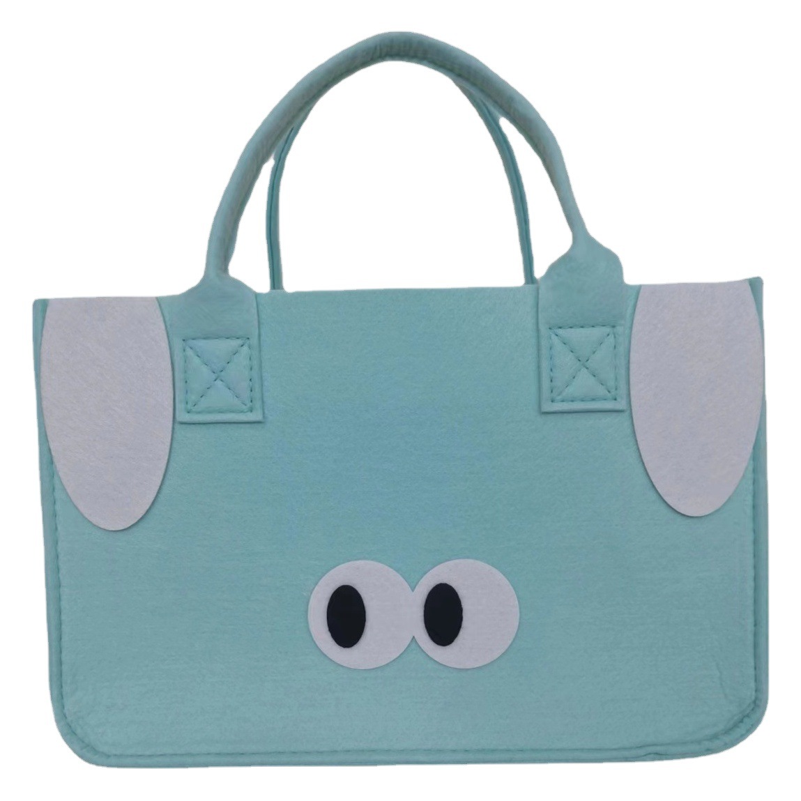 Cartoon Felt Bag Portable Out Simple All-match Felt Tote Bag Supermarket Shopping Bag Large Capacity Felt Bag
