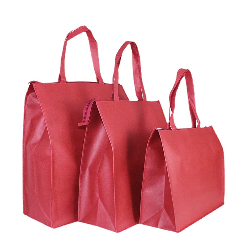 Zippered Non-Woven Bag Shopping Bag Environmentally Friendly Quilt Non-Woven Packaging Bag Portable Maternity Bag Wholesale