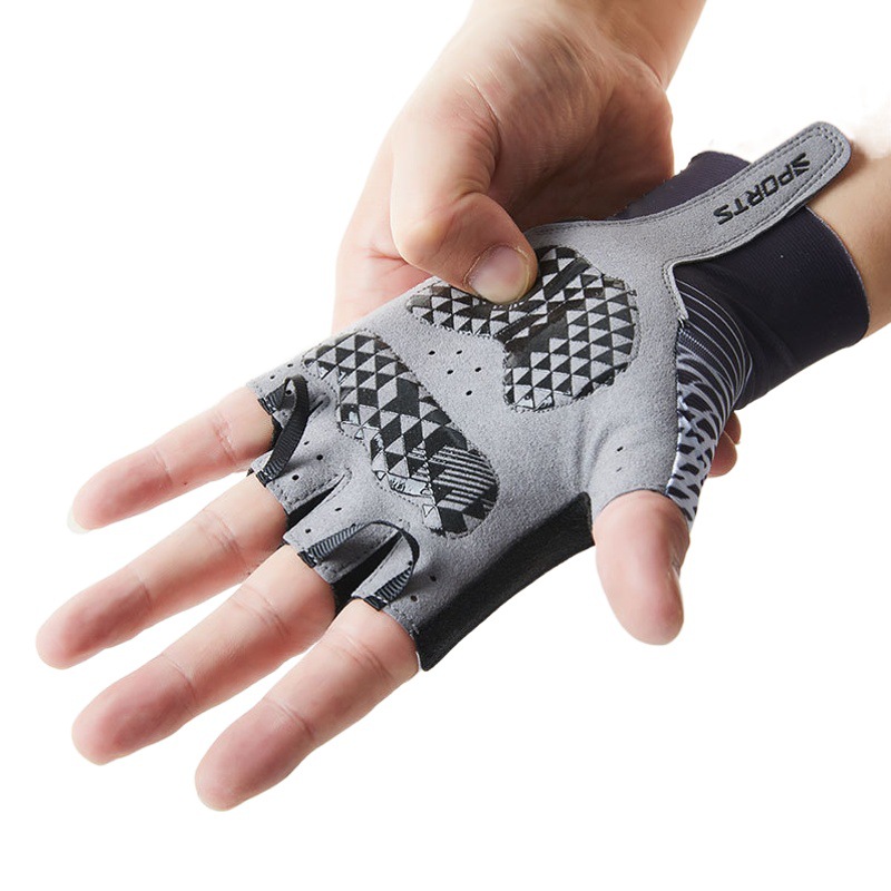 Sports Cycling Gloves for Men, Summer D122 Non-Slip Half-Finger Outdoor Fishing Fitness Bicycle Original Design