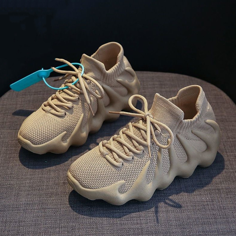 Picture of Men's Shoes New Casual Sports Shoes Fly Woven Volcanic Bottom Breathable Mesh Shoes Men's Running Shoes Octopus Socks Shoes
