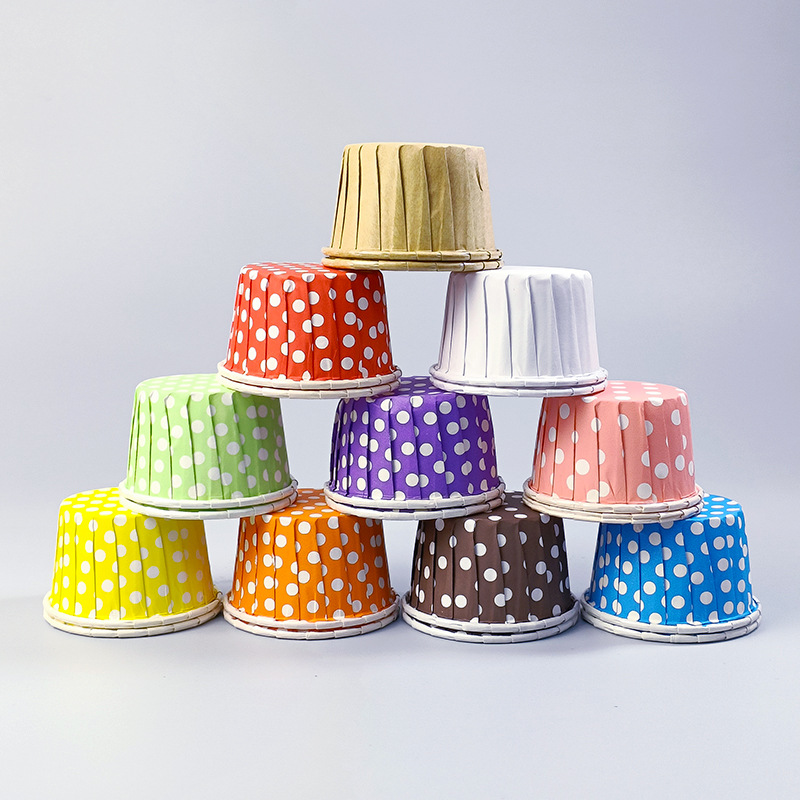 small size roll-up cup roll-up coated paper muffin cake baking cup high temperature resistant muffin cup holder 3830 cake paper cup