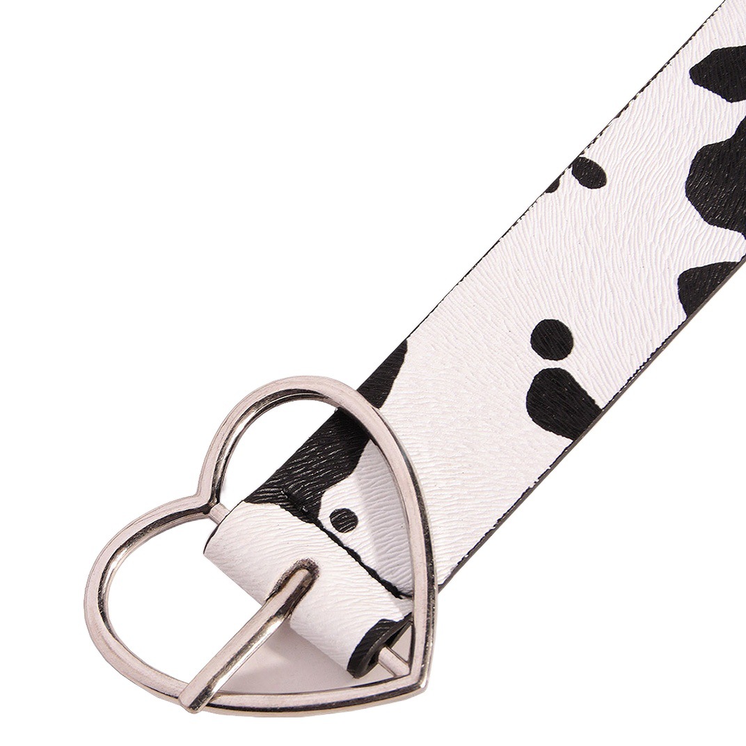 2024 New Spring Love Buckle Women's Sweet Dairy Belt Y2K Fashion Young Japanese and Korean Style Belt