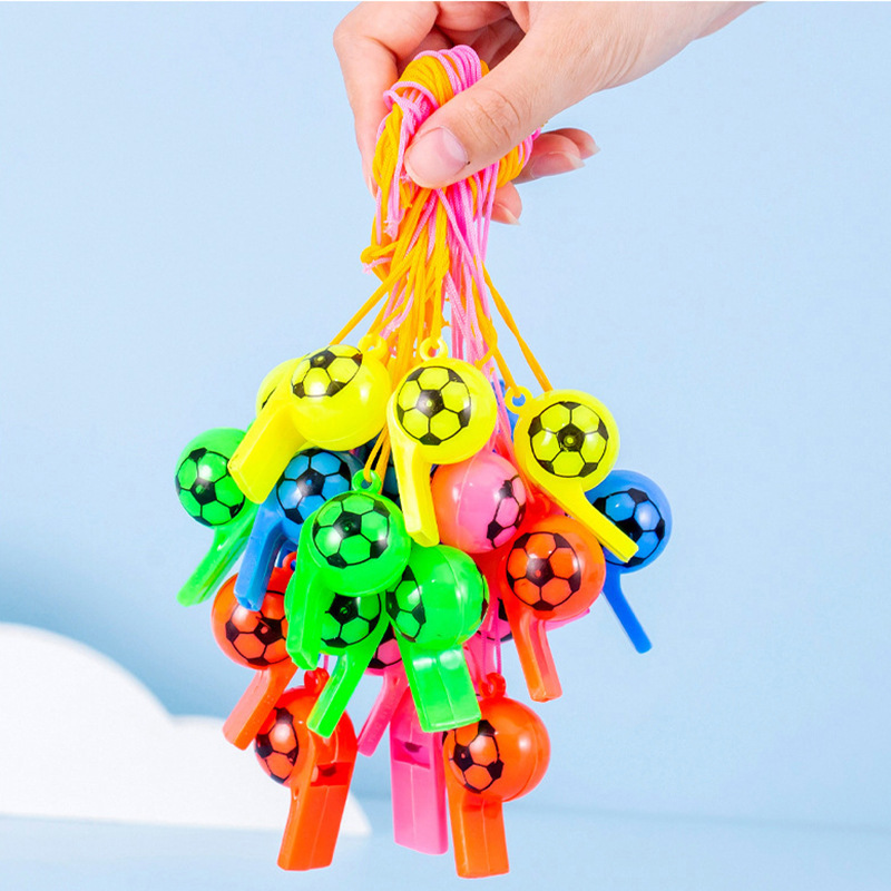 Color plastic football whistle referee whistle whistle cheer supplies fans whistle Game Supplies
