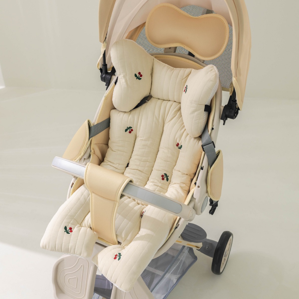 Picture of South Korea baby stroller embroidered cotton cushion autumn and winter thickened baby cotton cushion stroller artifact universal cushion New
