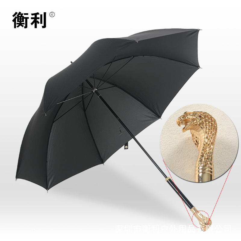 New fashion fashion brand umbrella snake head handle anti ultraviolet sunshade rain dual-purpose umbrella gift business umbrella can be Wholesale