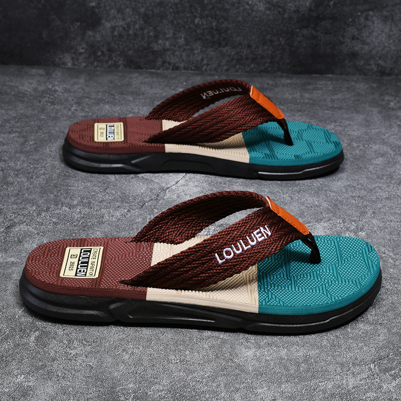 New Style Flip-Flops for Men, Summer Beach Non-Slip Outdoor Slippers, Men's Eva Casual Sandals
