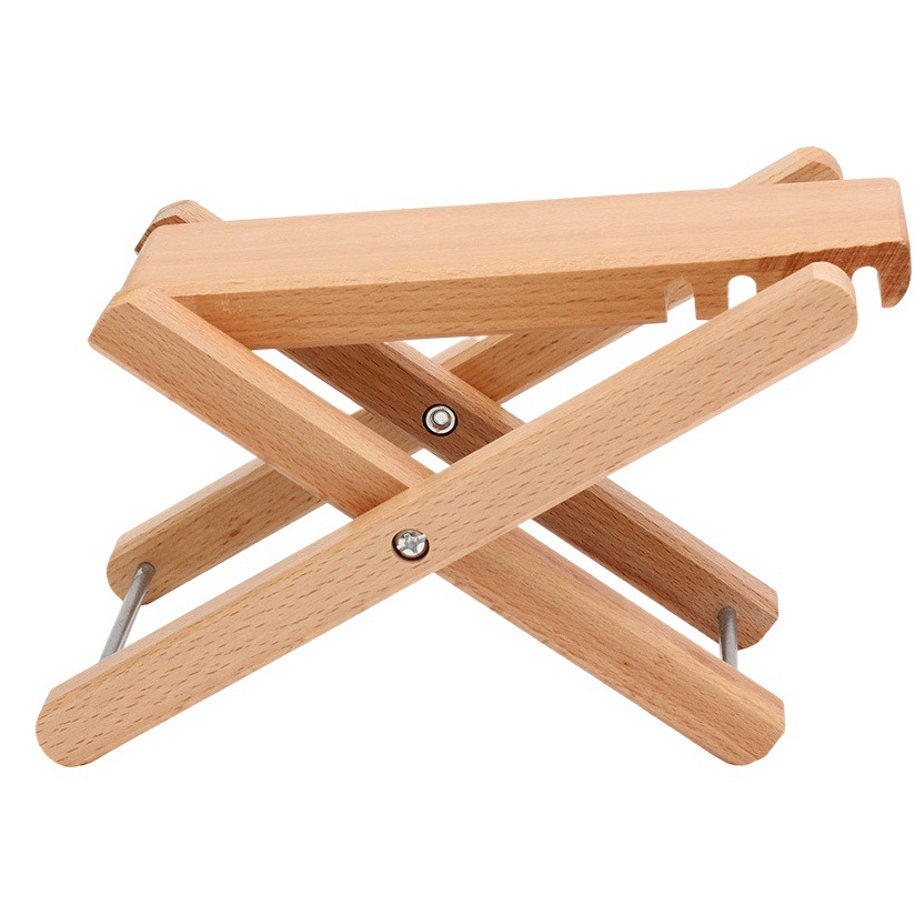 Picture of Guitar Foot Pedal Solid Wood Footstool Playing Pad Foot Rack Erhu Folding Pedal Classical Electric Guitar Step Rack