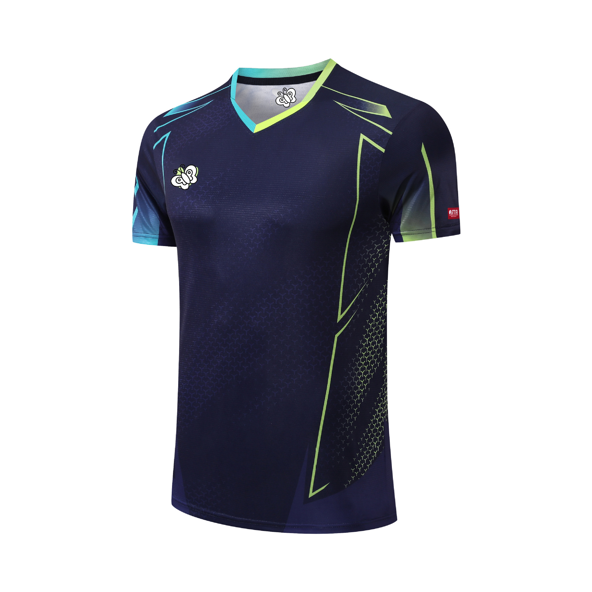 Picture of New Table Tennis Uniforms for Men and Women, Quick-Drying Short-Sleeved Student Kidsren's Tops, Women's Training Uniforms, Group Purchase Team Uniforms, Summer 2201