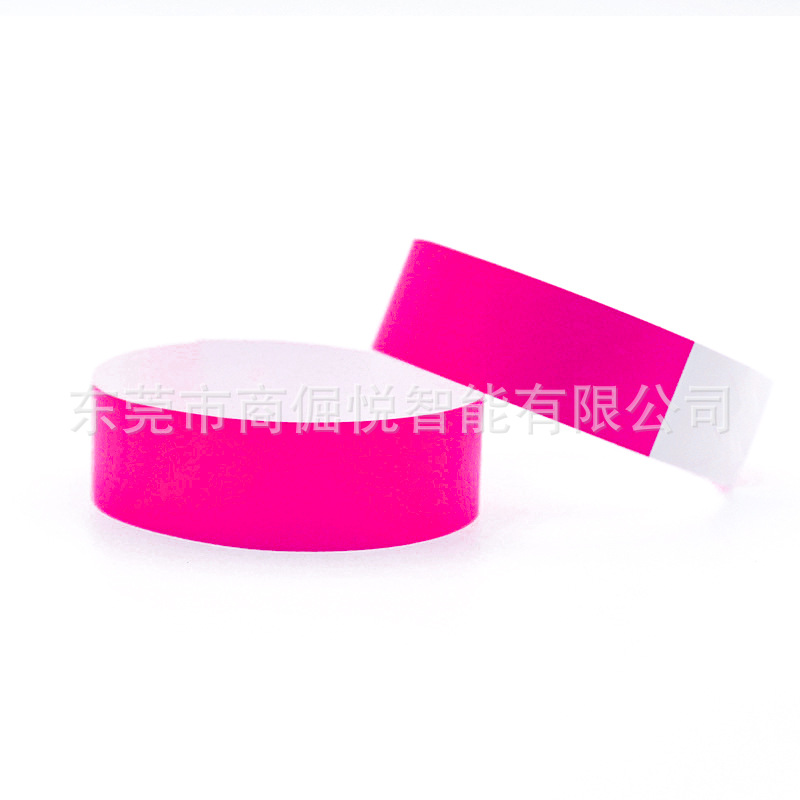 Picture of In stock disposable bracelet playground children's paradise color identification band PP synthetic paper outdoor waterproof wrist strap