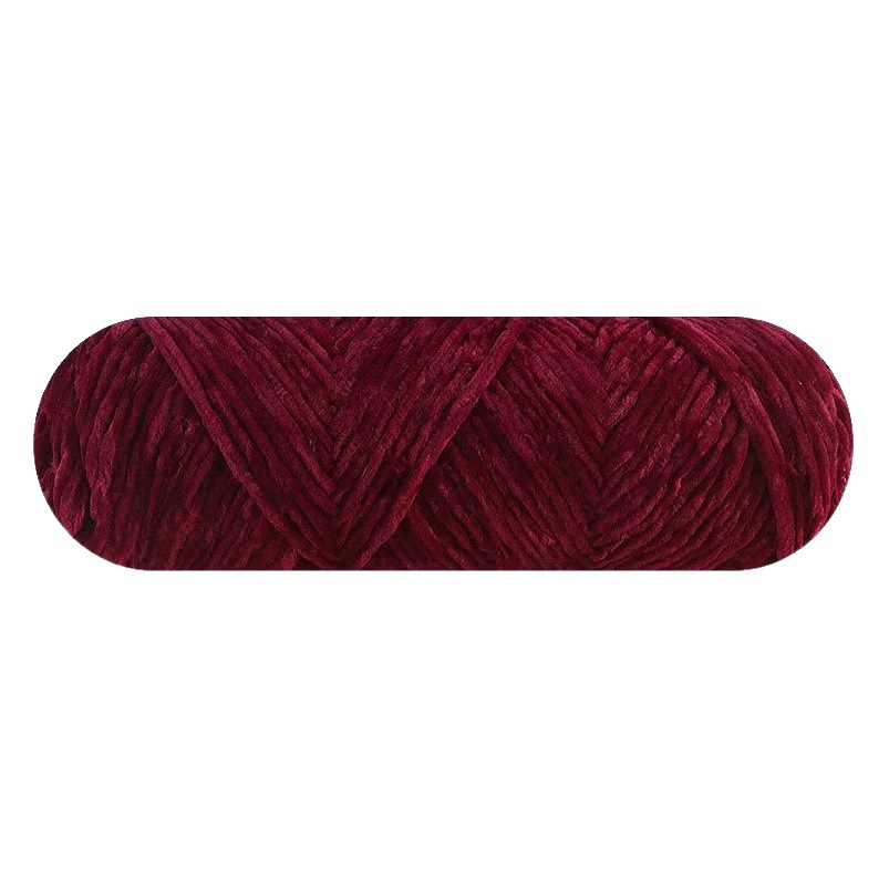 Picture of chenille gold velvet coarse wool ball line hat scarf sweater doll crochet hook shoes diy woven material bag