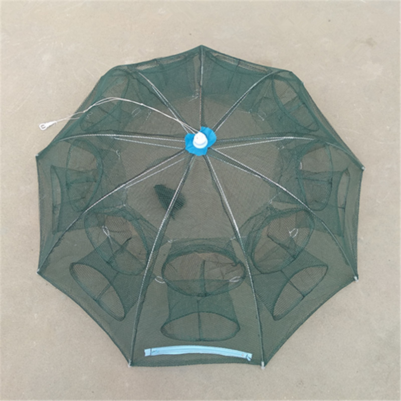 Picture of Automatic Foldableing Shrimp Net to Catch Eel, Loach and Crabs, Hand-Thrown Net Can Only Go in and Out, Fishing Cage, Fishing Gear Underwater