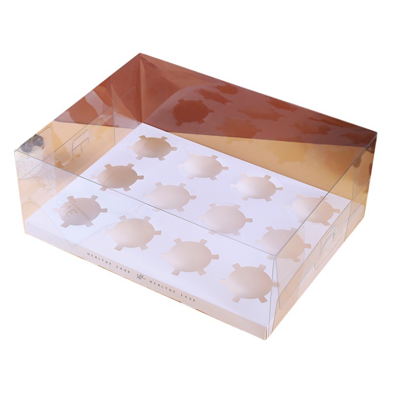 Paper cup cake packing box 12 PCs Cup Cake Box 4 12 PCs Plaid heightened 6 PCs muffin cup packing box