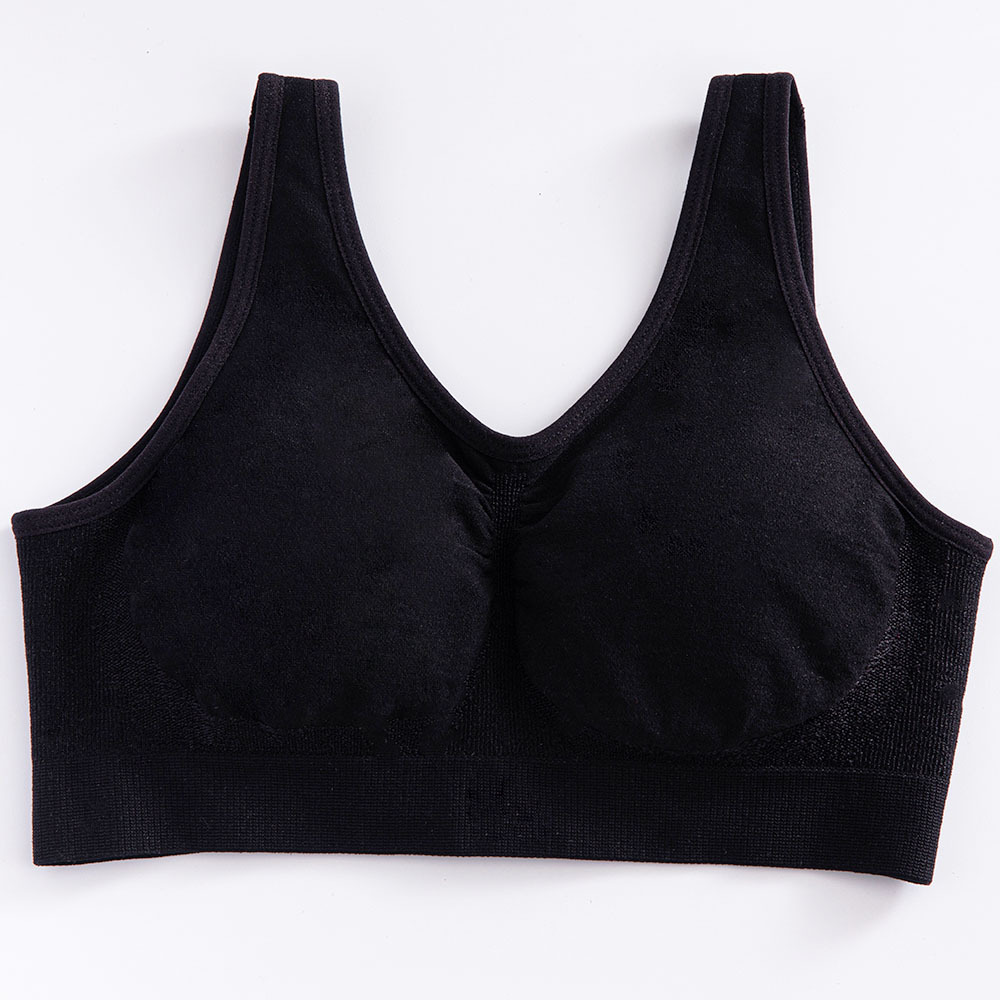 Picture of Factory direct supply cross-border explosions plus size bright silk small vest body shaping without steel ring bra women's big chest without trace