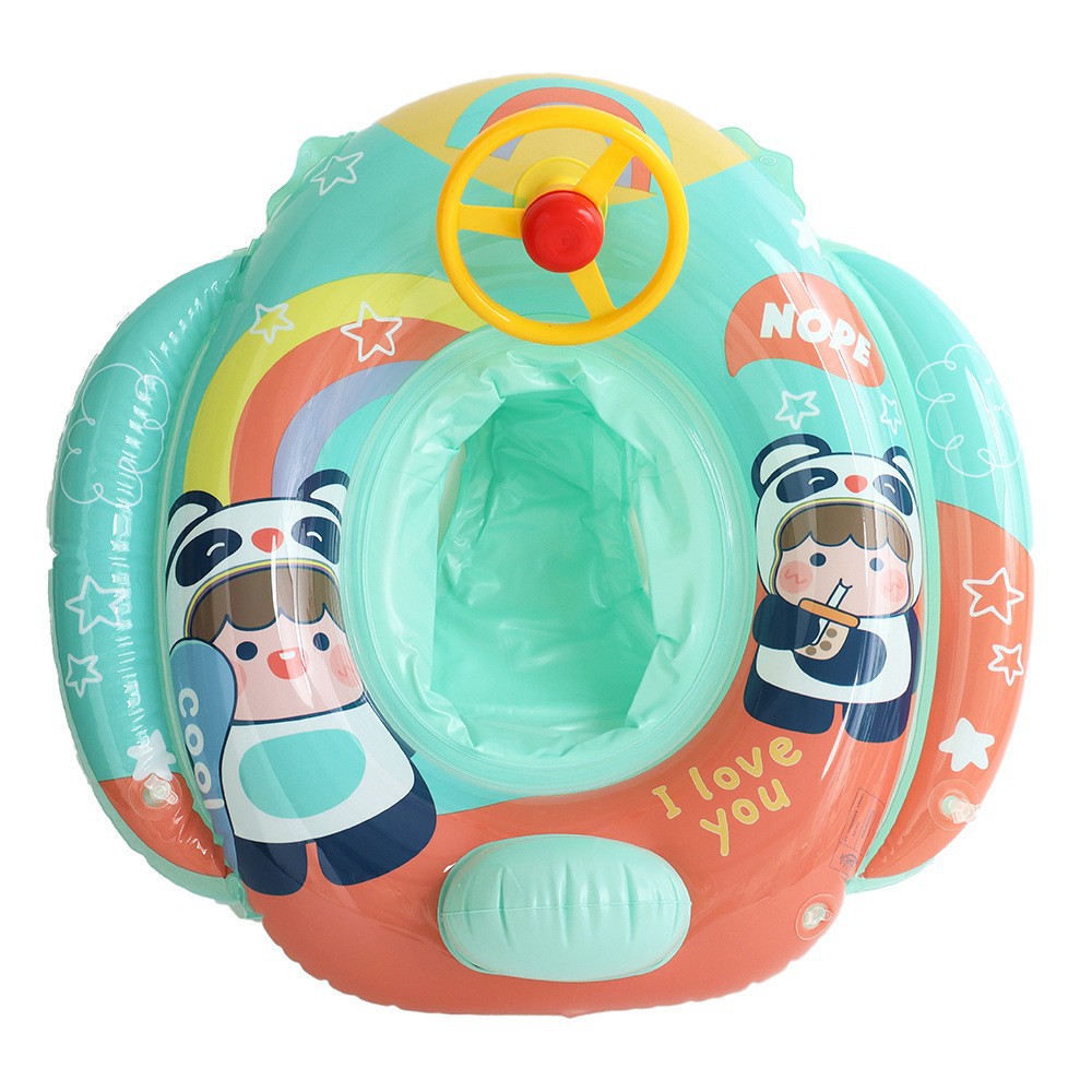 Picture of Children's swimming ring armpit ring seat ring 1-6 years old children's aircraft steering wheel inflatable Mount baby 2 boys and girls