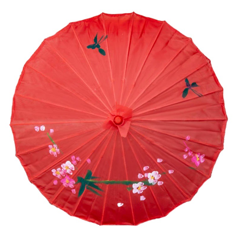 Picture of Classical Craft Umbrella Silk Cloth Outdoor Ceiling Decorative Oil Paper Umbrella Catwalk Dance Props COS Chinese Style Cheongsam Umbrella