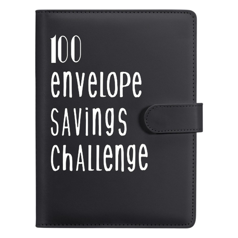 100EnvelopeChallengeBinder loose-leaf couple's 100-day challenge saving money saving book