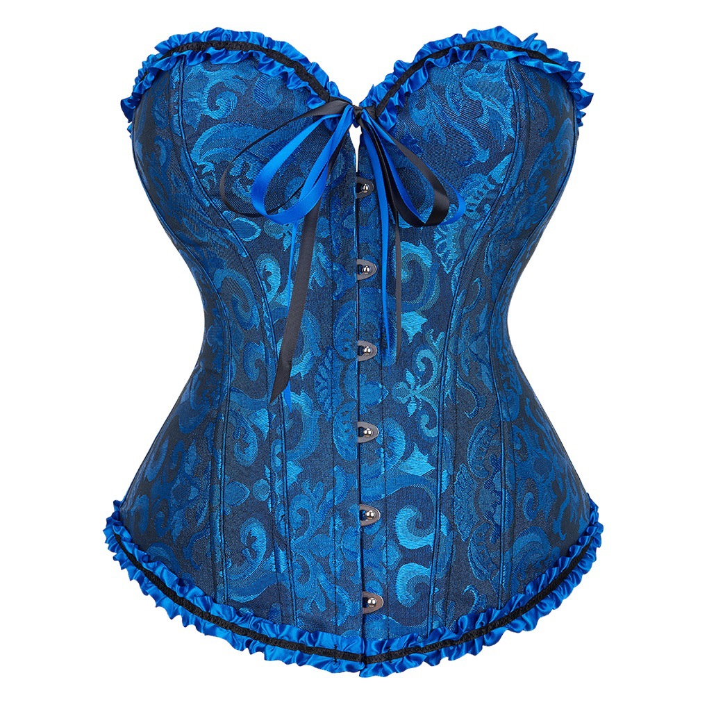 Cross-Border European and American Palace Shapewear Aliexpress Corset Manufacturer Jacquard Corset Corset Shaping