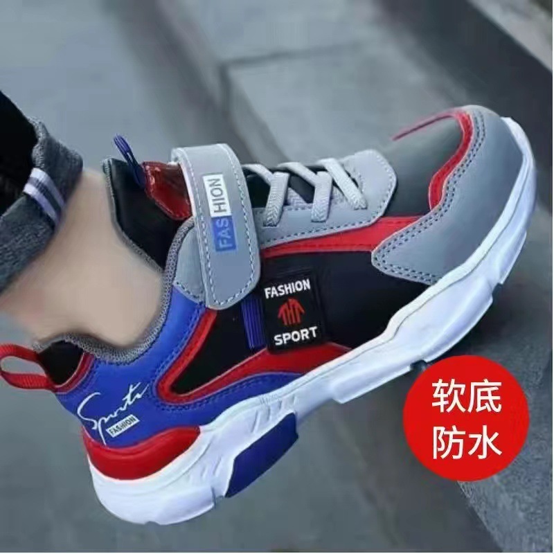 Picture of Sneakers Sports Walking Shoes Boys Zhongda 2024 Net Leather Shoes Casual Shoes Casual Children's Shoes Boys Running New