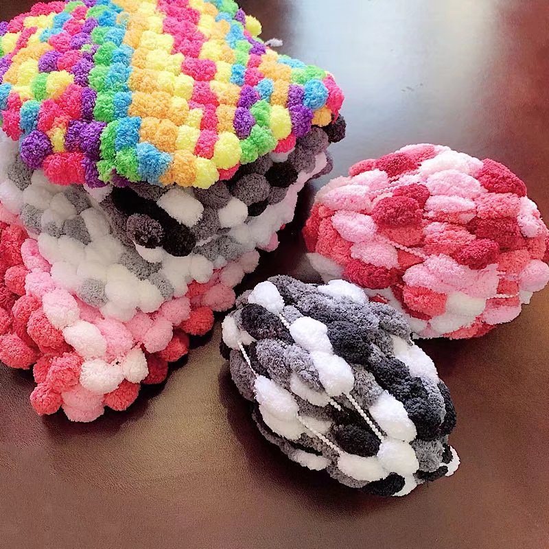 Picture of Ball ball ball ball pearl line Sangzi line 130g handmade DIY sofa cushion floor mat thick ball ball line wholesale