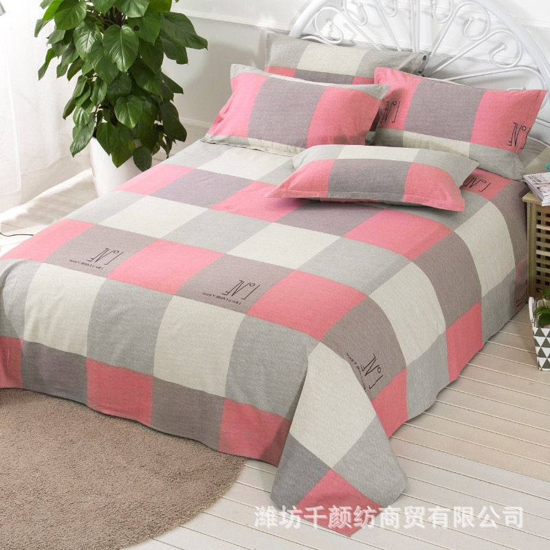 Picture of Factory Bed Sheets Thickened Scrub Bed Sheets Single Piece Student Dormitory Bed Sheets Scrub Bed Sheets for Single Bed