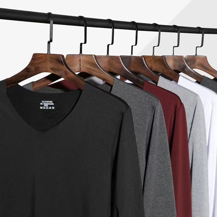 Picture of Nan Ren Shuai's New Men's V Neck Single-Sided Velvet Thermal Intimates Set with Brushed Seamless Autumn Clothes and Long Trousers Fleece-Lined