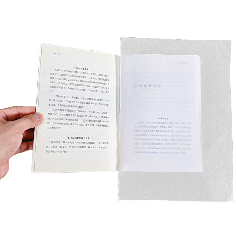 Picture of Oil wax paper 21g semi-transparent wax paper pear paper copy paper clothing wrapping paper LOGO printing can be cut wholesale