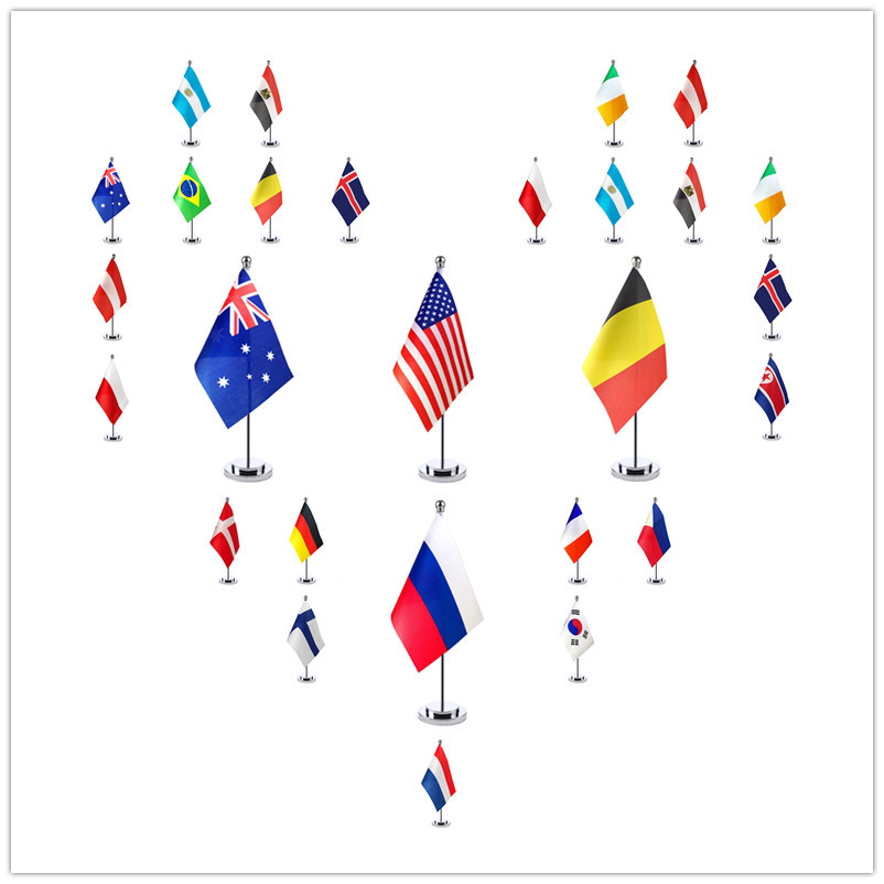 Picture of AliExpress Amazon Hot Selling South Africa Single Pole Desktop Flag Single Pole Small Flag Table Desktop Ornaments